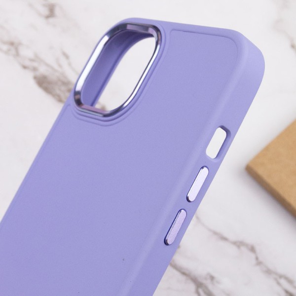 TPU чохол Bonbon Metal Style для Apple iPhone 14 (6.1") Бузковий / Dasheen