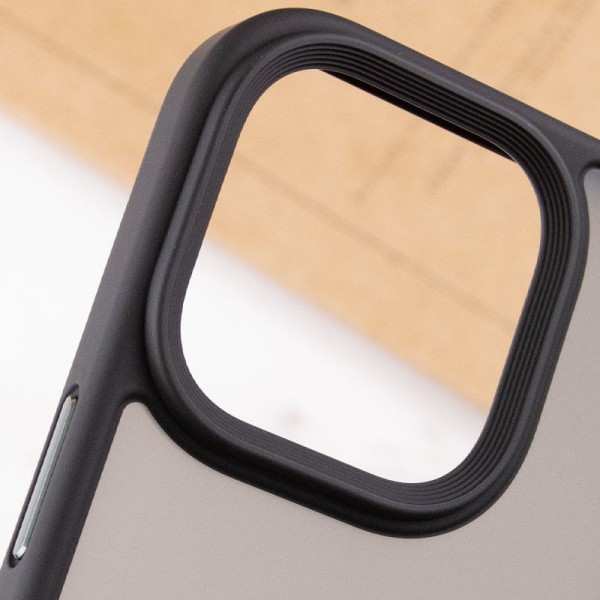 TPU+PC чохол Metal Buttons для Apple iPhone 13 Pro Max (6.7") Чорний