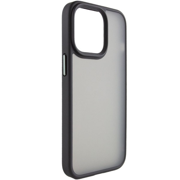 TPU+PC чохол Metal Buttons для Apple iPhone 13 Pro Max (6.7") Чорний