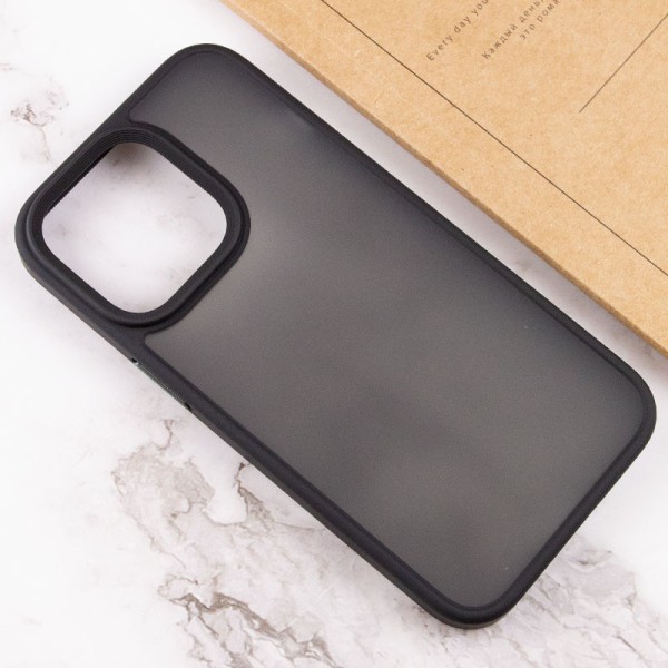 TPU+PC чохол Metal Buttons для Apple iPhone 13 Pro Max (6.7") Чорний