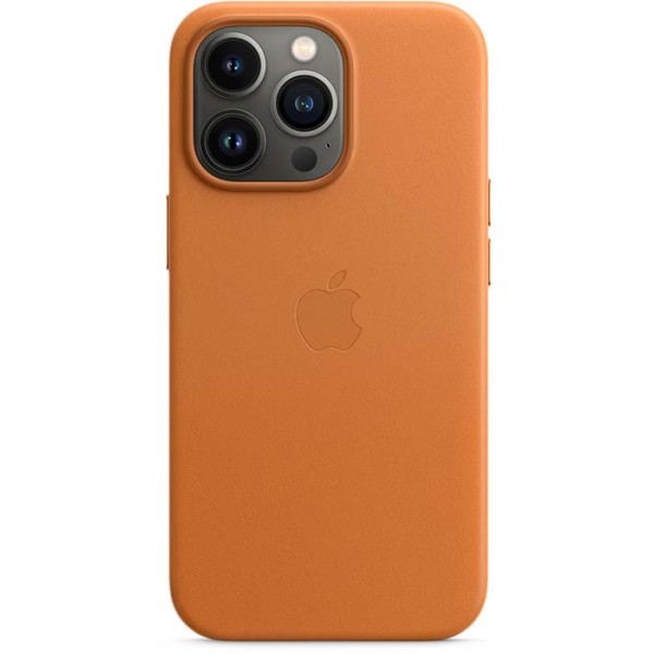 Чохол-накладка Apple iPhone 13 Pro Leather Case with MagSafe - Golden Brown (MM193)
