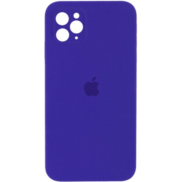 Чохол Silicone Case Square Full Camera Protective (AA) для Apple iPhone 11 Pro Max (6.5") Фіолетовий / Ultra Violet Чохол Silicone Case Square Full Camera Protective (AA) для Apple iPhone 11 Pro Max (6.5") Фіолетовий / Ultra Violet