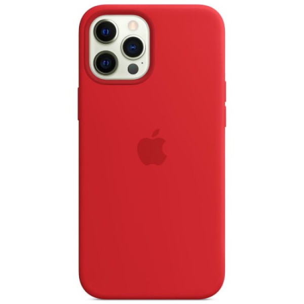 Чохол-накладка Apple iPhone 12 Pro Max Apple Silicone case (With Camera Lens Protection) Raspberry Red