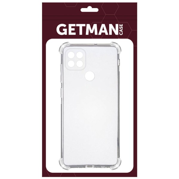 TPU чехол GETMAN Ease logo усиленные углы для Oppo A15s / A15 Бесцветный (прозрачный) TPU чехол GETMAN Ease logo усиленные углы для Oppo A15s / A15 Бесцветный (прозрачный)
