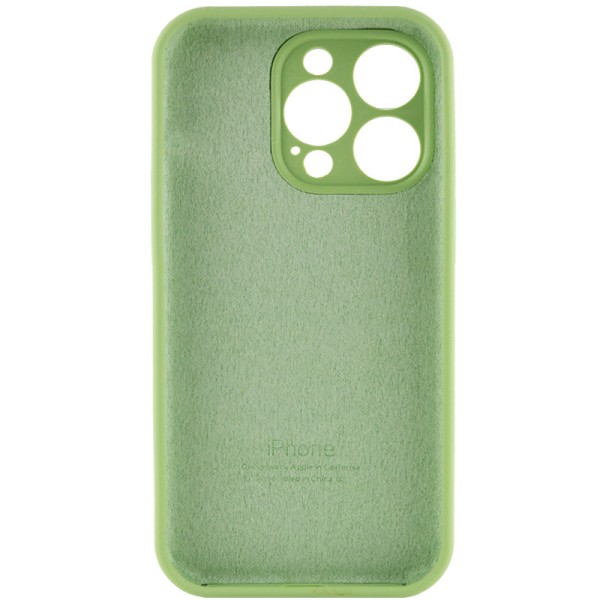 Чохол Silicone Case Full Camera Protective (AA) для Apple iPhone 14 Pro (6.1") М'ятний / Mint