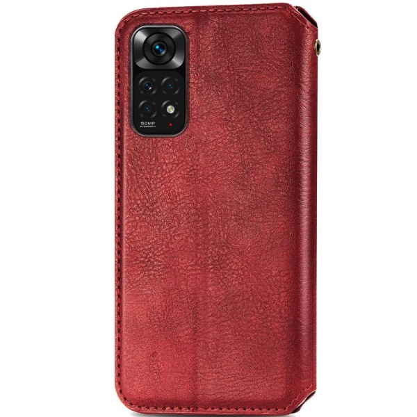 Шкіряний чохол книжка GETMAN Cubic (PU) для Xiaomi Redmi Note 11 Pro 4G/5G / 12 Pro 4G Червоний