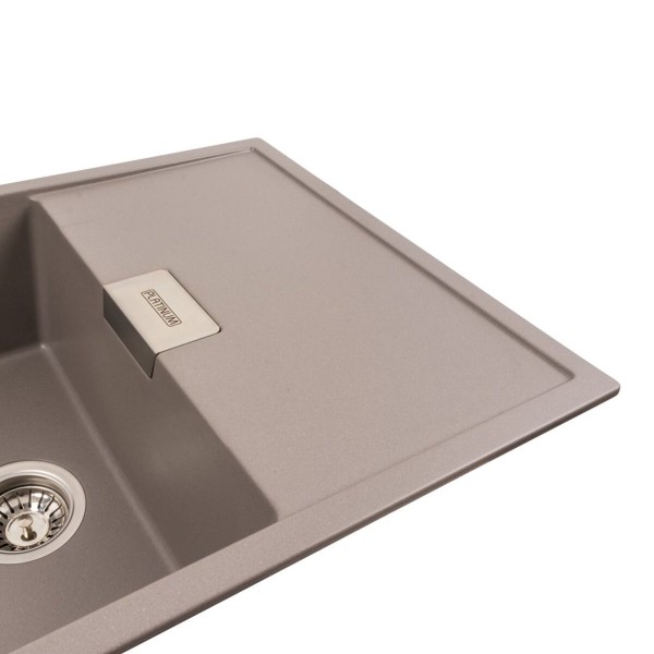 Гранітна мийка для кухні Platinum 8650 DIAMOND матова Дюна