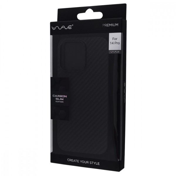 Чохол WAVE Premium Carbon Slim with Magnetic Ring iPhone 14 Plus/15 Plus black Чохол WAVE Premium Carbon Slim with Magnetic Ring iPhone 14 Plus/15 Plus black