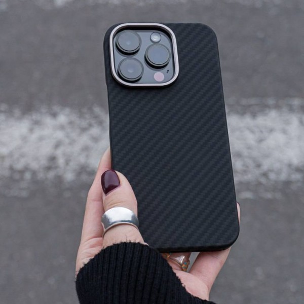 Чохол WAVE Premium Carbon Slim with Magnetic Ring iPhone 14 Plus/15 Plus black Чохол WAVE Premium Carbon Slim with Magnetic Ring iPhone 14 Plus/15 Plus black