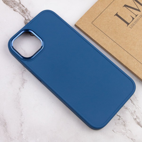 TPU чохол Bonbon Metal Style для Apple iPhone 12 Pro / 12 (6.1") Синій / Denim Blue