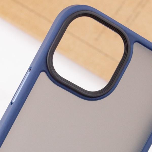 TPU+PC чохол Metal Buttons для Apple iPhone 13 (6.1") Синій TPU+PC чохол Metal Buttons для Apple iPhone 13 (6.1") Синій