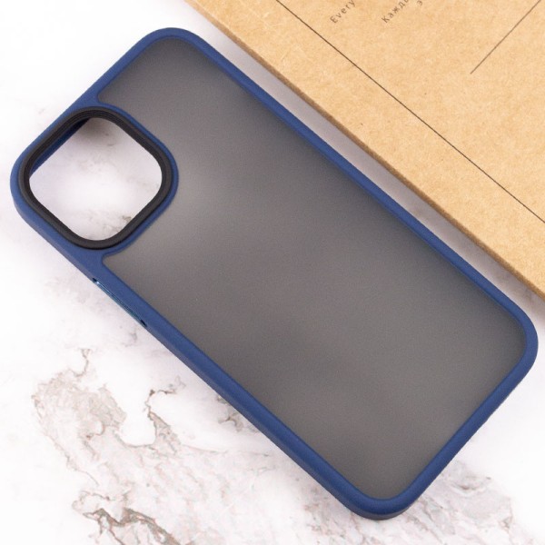 TPU+PC чохол Metal Buttons для Apple iPhone 13 (6.1") Синій TPU+PC чохол Metal Buttons для Apple iPhone 13 (6.1") Синій
