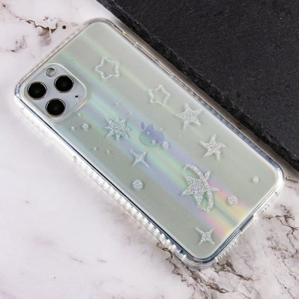 TPU+Glass чохол Aurora Space для Apple iPhone 11 Pro Max (6.5") Зірки TPU+Glass чохол Aurora Space для Apple iPhone 11 Pro Max (6.5") Зірки