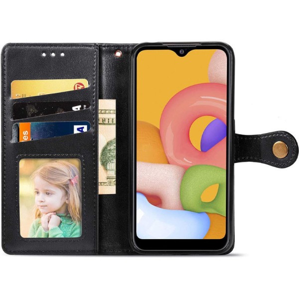 Шкіряний чохол книжка GETMAN Gallant (PU) для Samsung Galaxy A32 4G Чорний