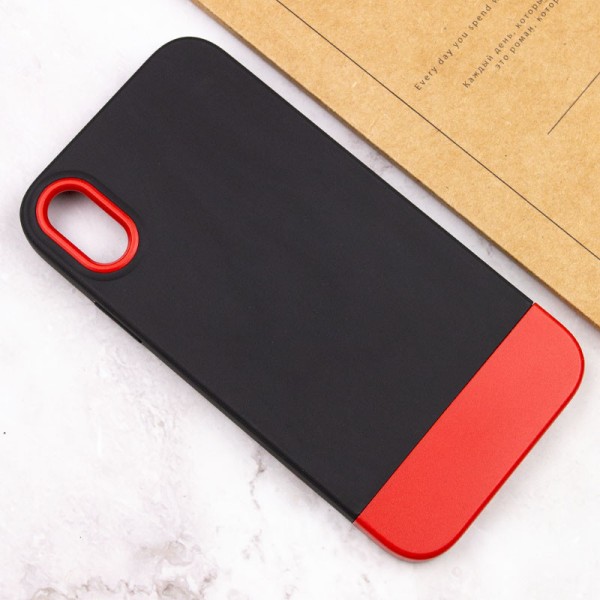 Чохол TPU+PC Bichromatic для Apple iPhone X / XS (5.8") Black / Red Чохол TPU+PC Bichromatic для Apple iPhone X / XS (5.8") Black / Red