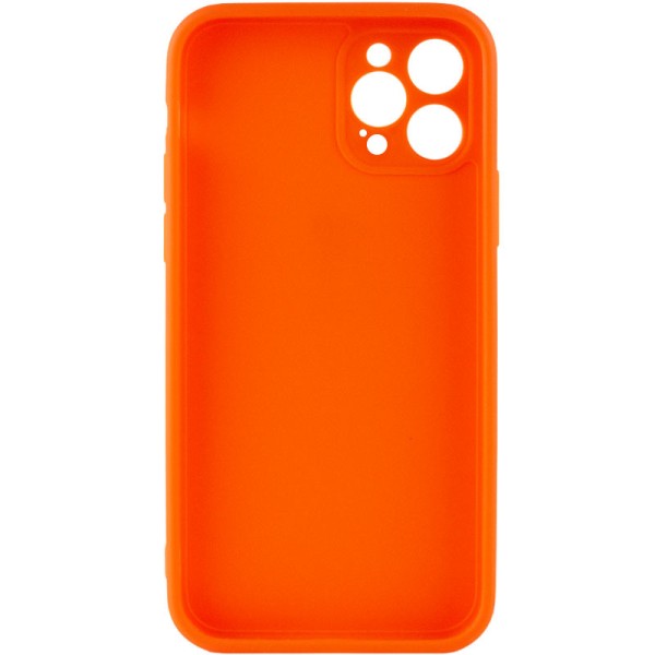 Силіконовий чохол Candy Full Camera для Apple iPhone 12 Pro (6.1") Помаранчевий / Orange