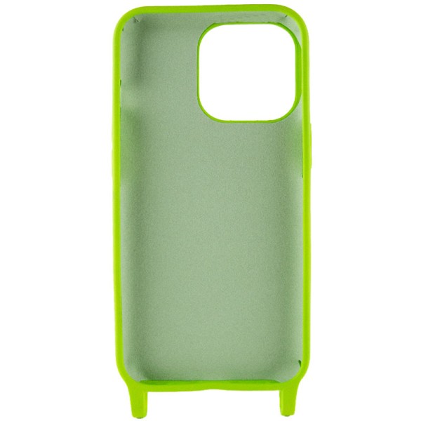 Чохол TPU two straps California для Apple iPhone 13 Pro (6.1") Салатовий Чохол TPU two straps California для Apple iPhone 13 Pro (6.1") Салатовий