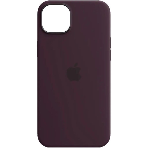 Чохол Silicone case (AAA) full with Magsafe для Apple iPhone 14 Pro Max (6.7") Фіолетовий / Elderberry