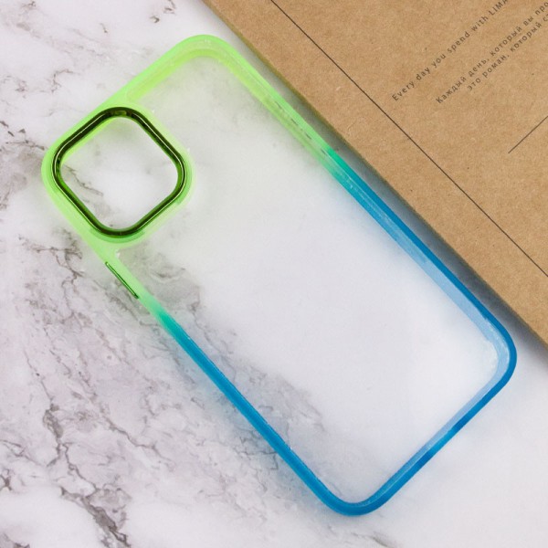 Чохол TPU+PC Fresh sip series для Apple iPhone 12 Pro Max (6.7") Бірюзовий / Лимонний Чохол TPU+PC Fresh sip series для Apple iPhone 12 Pro Max (6.7") Бірюзовий / Лимонний