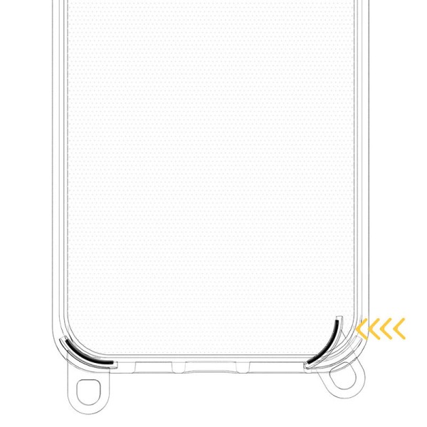 Чохол TPU Transparent with Straps для Apple iPhone 15 (6.1") Green / Red Чохол TPU Transparent with Straps для Apple iPhone 15 (6.1") Green / Red