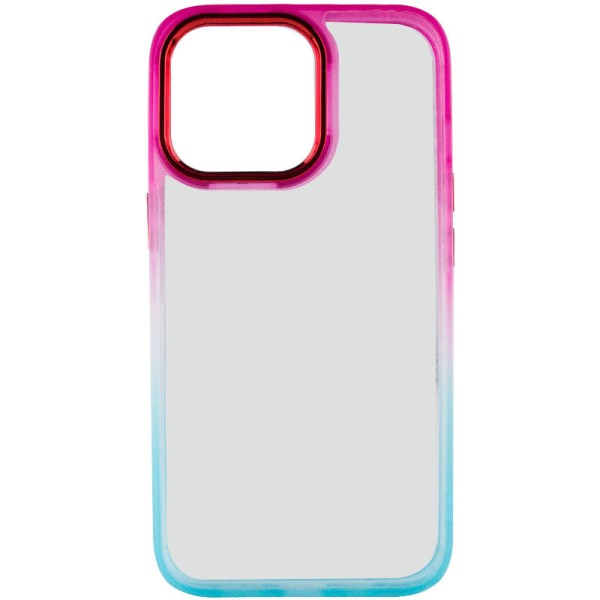 Чохол TPU+PC Fresh sip series для Apple iPhone 13 Pro Max (6.7") Бірюзовий / Рожевий