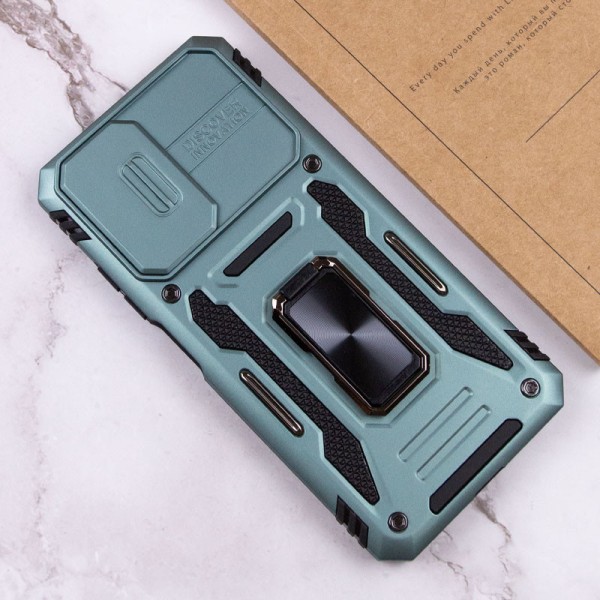 Ударостійкий чохол Camshield Army Ring для Xiaomi Redmi 9A Зелений / Light Green Ударостійкий чохол Camshield Army Ring для Xiaomi Redmi 9A Зелений / Light Green