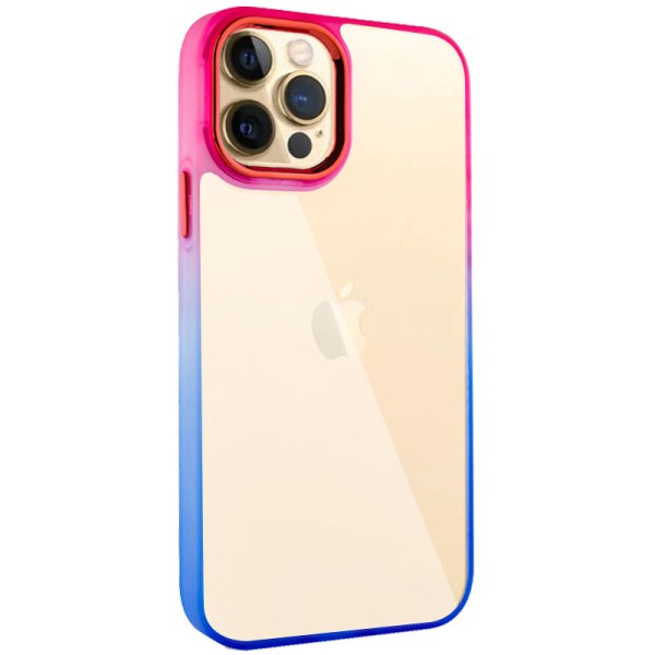 Чохол TPU+PC Fresh sip series для Apple iPhone 12 Pro Max (6.7") Синій / Рожевий