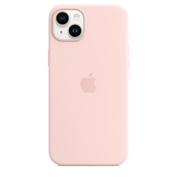 Чохол-накладка iPhone 14 Plus Apple Silicone Case 1:1 with MagSafe Chalk Pink