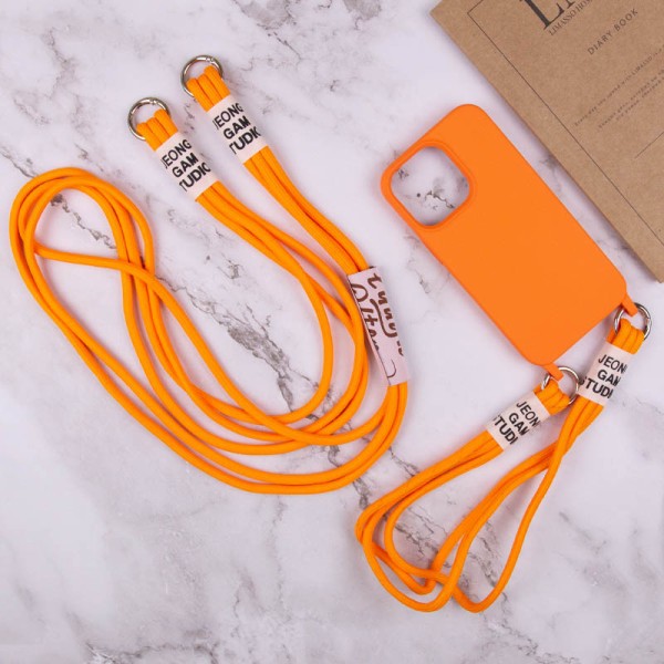 Чохол TPU two straps California для Apple iPhone 12 Pro / 12 (6.1") Помаранчевий