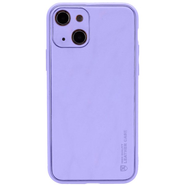 Шкіряний чохол Xshield для Apple iPhone 14 (6.1") Бузковий / Dasheen