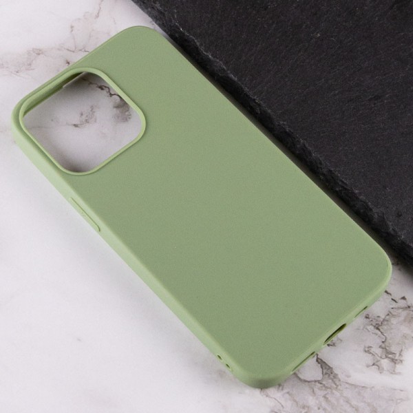 Силіконовий чохол Candy для Apple iPhone 13 Pro Max (6.7") Фісташковий