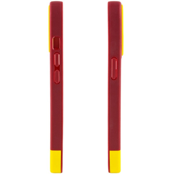 Чохол TPU+PC Bichromatic для Apple iPhone 12 Pro / 12 (6.1") Brown burgundy / Yellow Чохол TPU+PC Bichromatic для Apple iPhone 12 Pro / 12 (6.1") Brown burgundy / Yellow