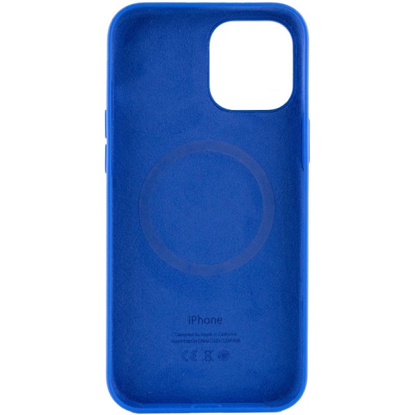 Чохол Silicone case (AAA) full with Magsafe and Animation для Apple iPhone 12 Pro Max (6.7") Синій / Capri Blue Чохол Silicone case (AAA) full with Magsafe and Animation для Apple iPhone 12 Pro Max (6.7") Синій / Capri Blue