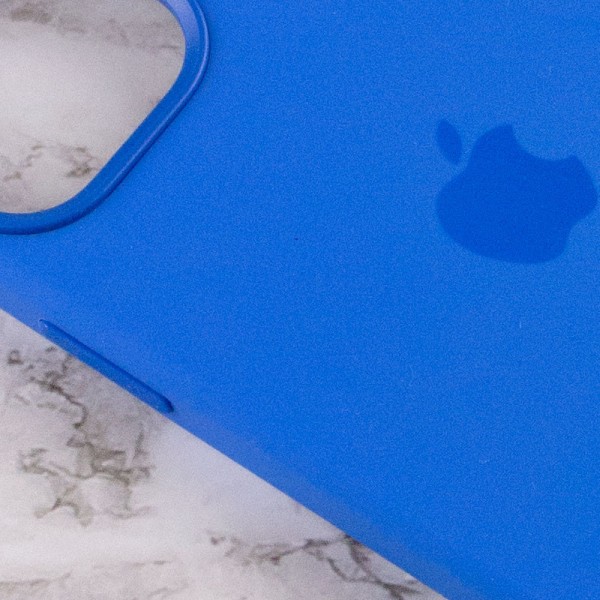 Чохол Silicone case (AAA) full with Magsafe and Animation для Apple iPhone 12 Pro Max (6.7") Синій / Capri Blue Чохол Silicone case (AAA) full with Magsafe and Animation для Apple iPhone 12 Pro Max (6.7") Синій / Capri Blue