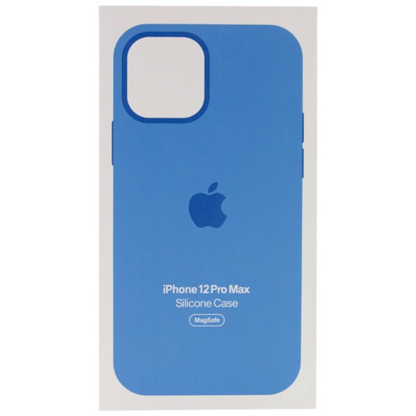 Чохол Silicone case (AAA) full with Magsafe and Animation для Apple iPhone 12 Pro Max (6.7") Синій / Capri Blue Чохол Silicone case (AAA) full with Magsafe and Animation для Apple iPhone 12 Pro Max (6.7") Синій / Capri Blue