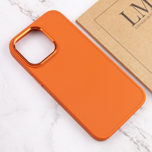 TPU чохол Bonbon Metal Style для Apple iPhone 13 Pro Max (6.7") Помаранчевий / Papaya