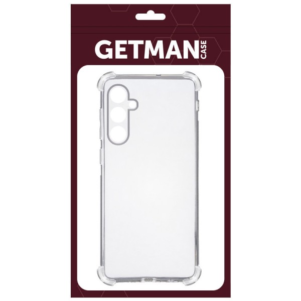TPU чохол GETMAN Ease logo посилені кути Full Camera для Samsung Galaxy A54 5G Безбарвний (прозорий)