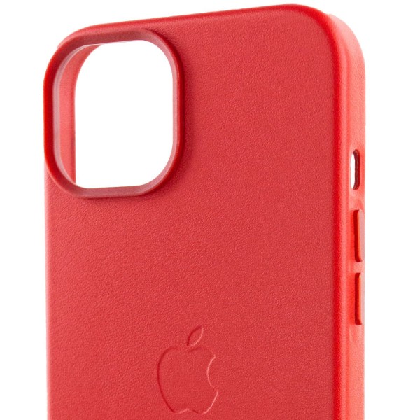 Шкіряний чохол Leather Case (AA Plus) with MagSafe для Apple iPhone 14 (6.1") Crimson Шкіряний чохол Leather Case (AA Plus) with MagSafe для Apple iPhone 14 (6.1") Crimson