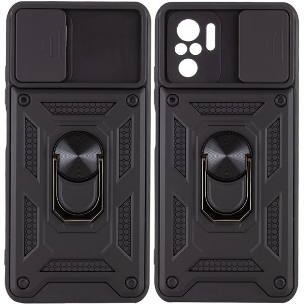Ударостійкий чохол Camshield Serge Ring для Xiaomi Redmi Note 10 / Note 10s / Poco M5s Чорний