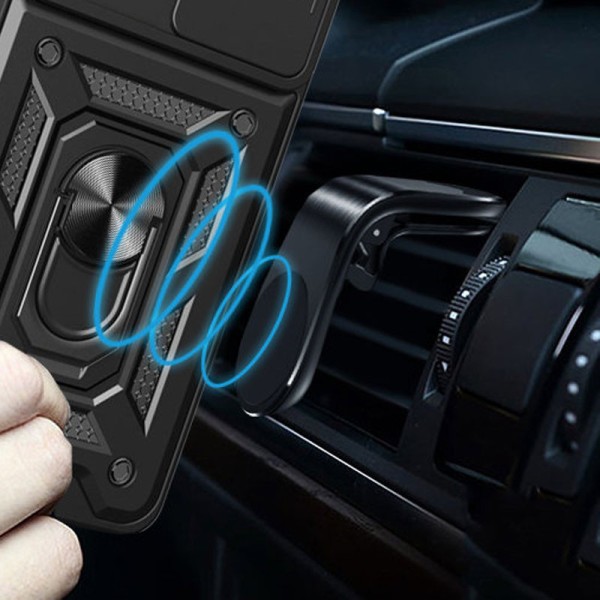 Ударостійкий чохол Camshield Serge Ring для Xiaomi Redmi Note 10 / Note 10s / Poco M5s Чорний Ударостійкий чохол Camshield Serge Ring для Xiaomi Redmi Note 10 / Note 10s / Poco M5s Чорний