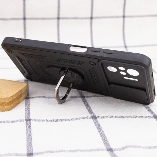 Ударостійкий чохол Camshield Serge Ring для Xiaomi Redmi Note 10 / Note 10s / Poco M5s Чорний Ударостійкий чохол Camshield Serge Ring для Xiaomi Redmi Note 10 / Note 10s / Poco M5s Чорний