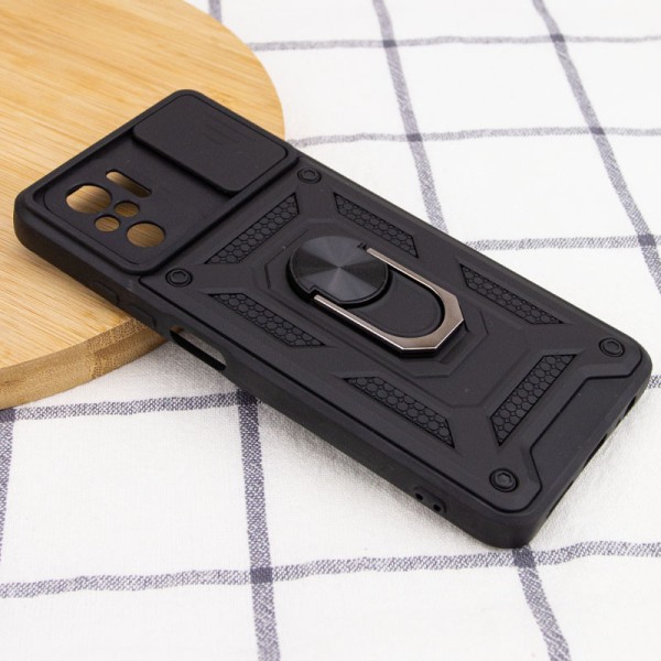 Ударостійкий чохол Camshield Serge Ring для Xiaomi Redmi Note 10 / Note 10s / Poco M5s Чорний Ударостійкий чохол Camshield Serge Ring для Xiaomi Redmi Note 10 / Note 10s / Poco M5s Чорний