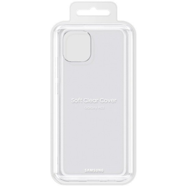 Чохол-накладка Samsung A03 Soft Clear Cover EF-QA035TTEGRU Transparent Чохол-накладка Samsung A03 Soft Clear Cover EF-QA035TTEGRU Transparent