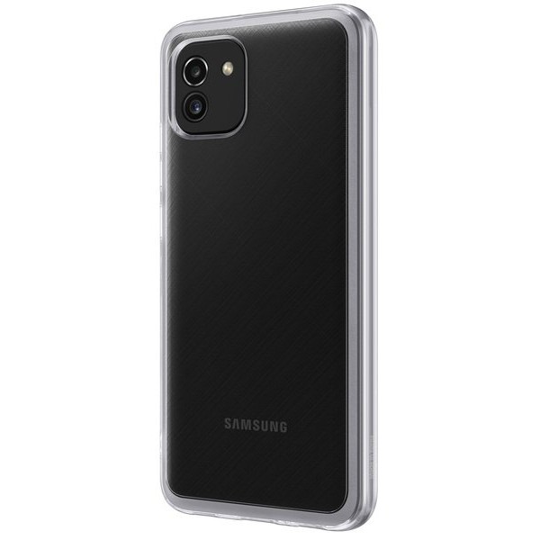 Чохол-накладка Samsung A03 Soft Clear Cover EF-QA035TTEGRU Transparent Чохол-накладка Samsung A03 Soft Clear Cover EF-QA035TTEGRU Transparent