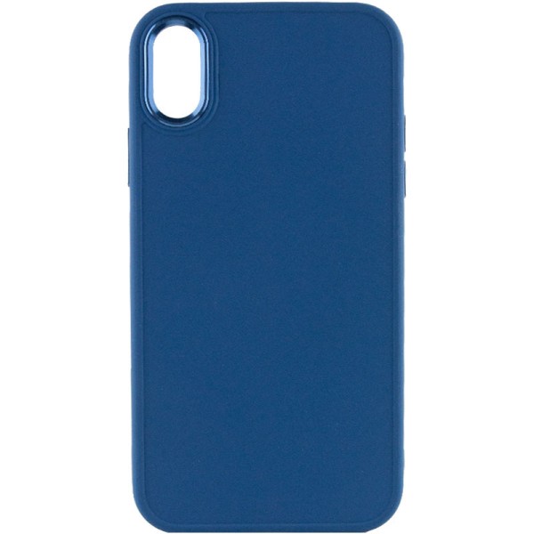 TPU чохол Bonbon Metal Style для Apple iPhone XS Max (6.5") Синій / Denim Blue