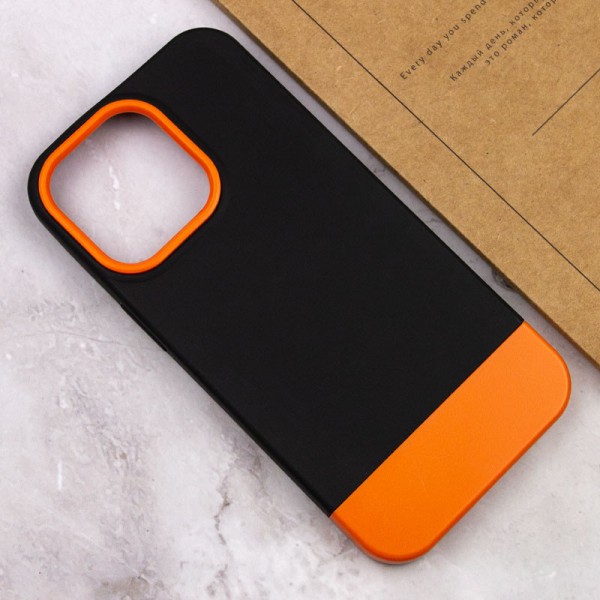Чохол TPU+PC Bichromatic для Apple iPhone 13 Pro Max (6.7") Black / Orange Чохол TPU+PC Bichromatic для Apple iPhone 13 Pro Max (6.7") Black / Orange