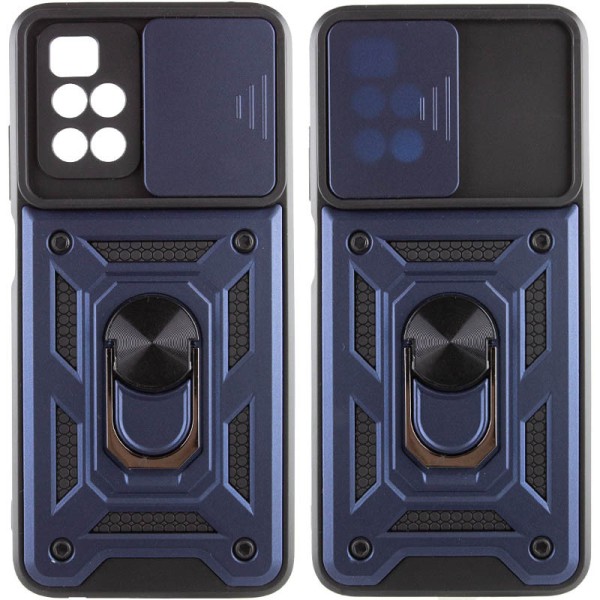 Ударостійкий чохол Camshield Serge Ring для Xiaomi Redmi 10 Синій