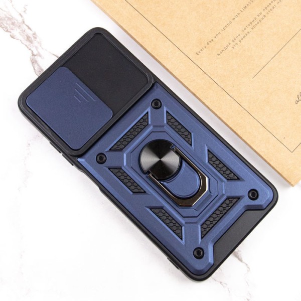 Ударостійкий чохол Camshield Serge Ring для Xiaomi Poco X4 GT Синій Ударостійкий чохол Camshield Serge Ring для Xiaomi Poco X4 GT Синій