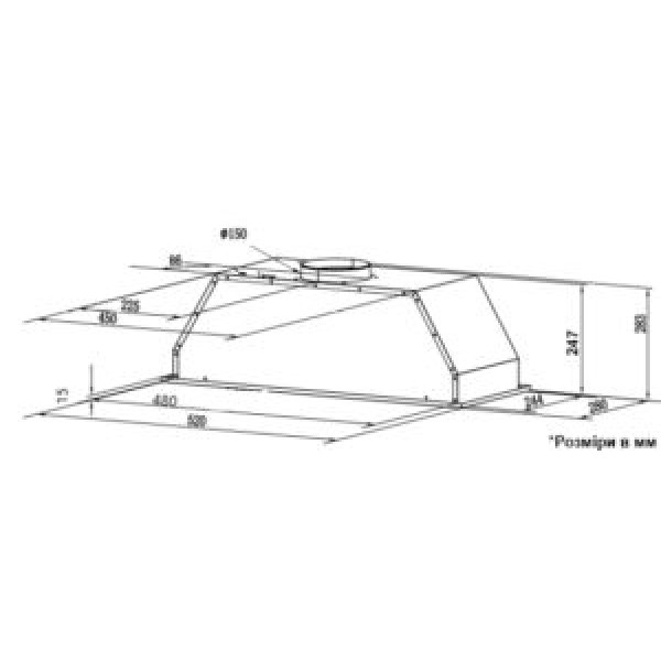 Витяжка Interline SWAY BL A/60 GL/S Витяжка Interline SWAY BL A/60 GL/S