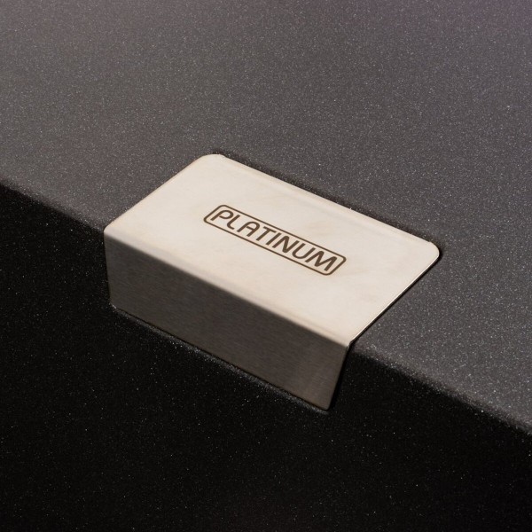 Гранітна мийка для кухні Platinum 8650 DIAMOND матовий Моріон